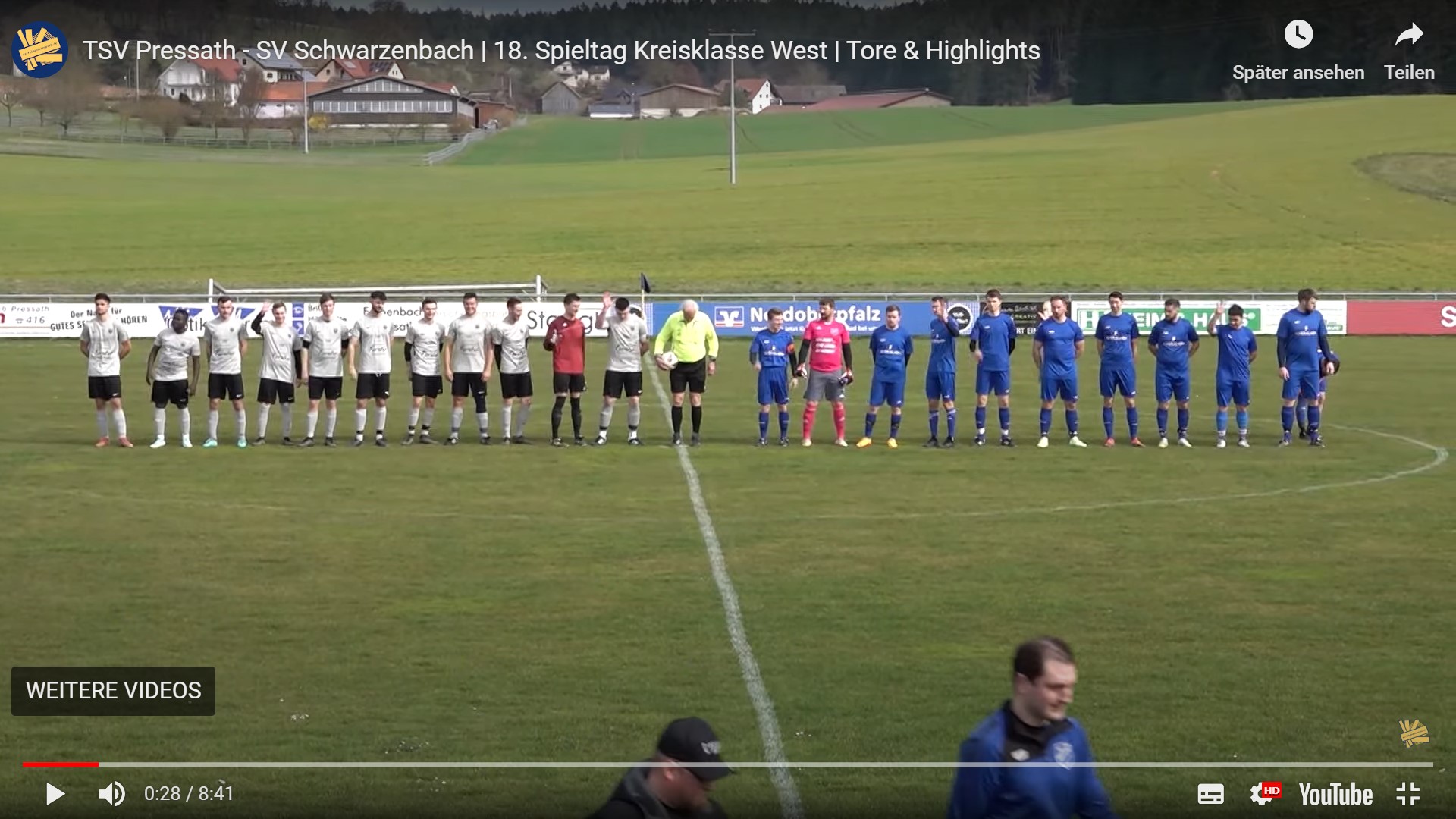 Read more about the article Videoaufzeichnung (Kreisklasse West, 18. Spieltag): TSV Pressath – SC Schwarzenbach 2-1